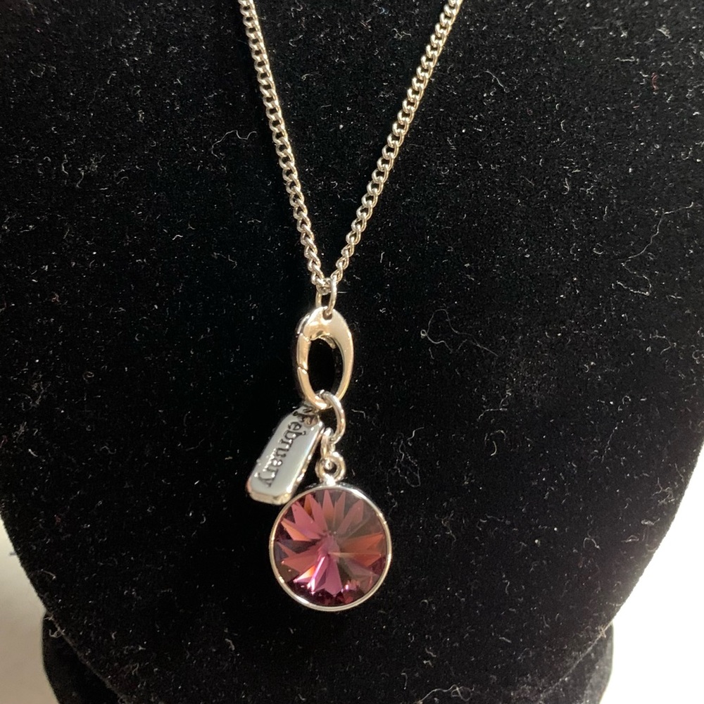 Swarovski Crystal February Birthstone Necklace
